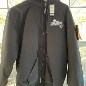 Barber's Classic Black Bomber Jacket